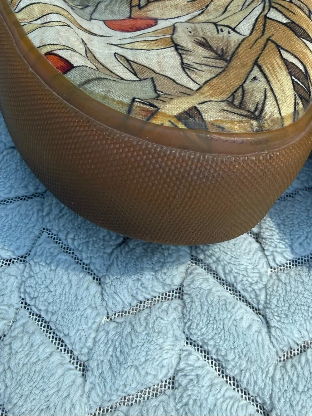 VTG 90s Cole Haan Sporting Canvas Deck Shoes Tropical Print 10.5 M Made in Korea